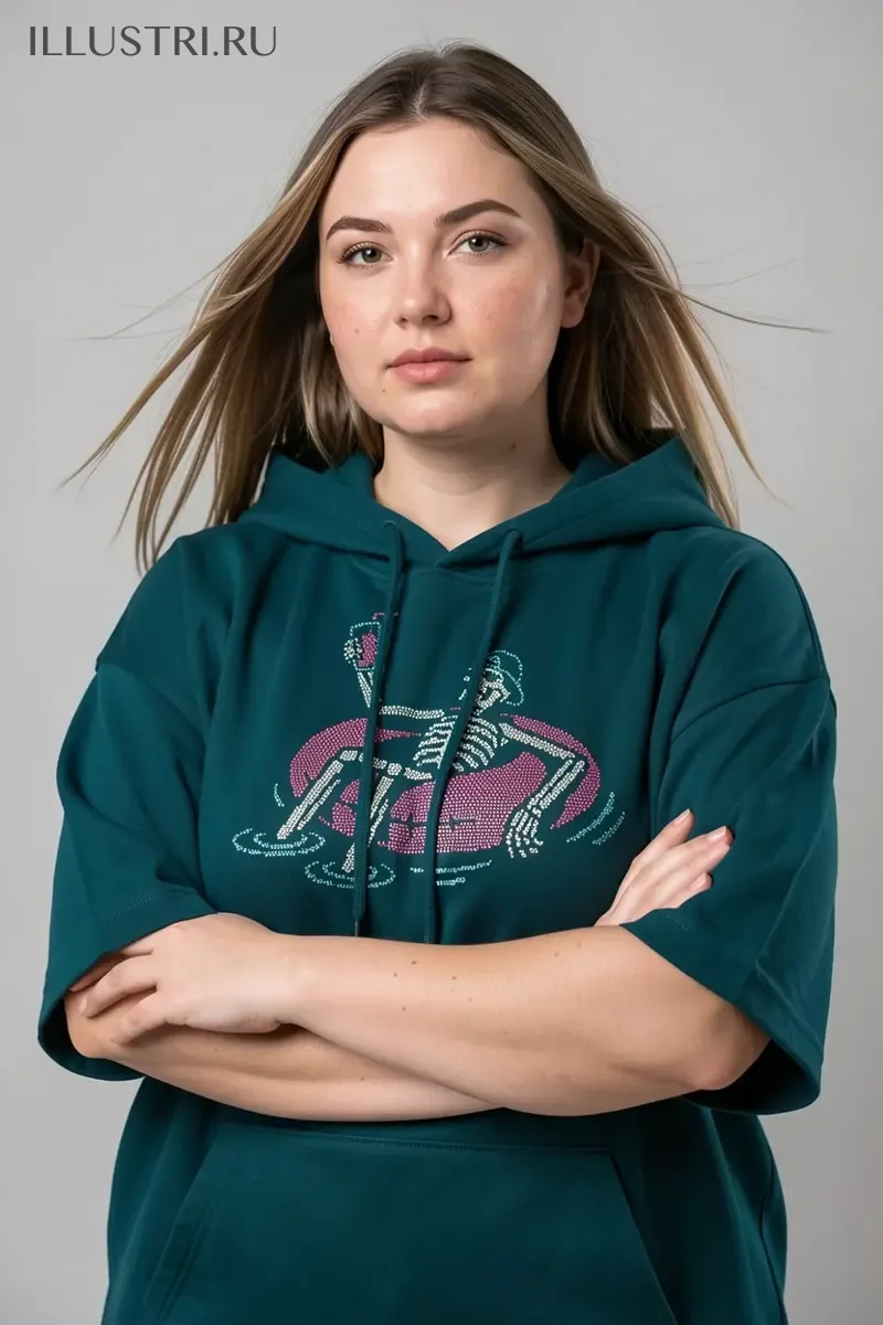 Визуализация Скелет в надувном круге