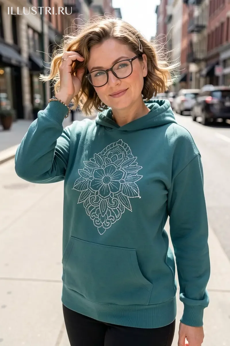 Визуализация Мандала с цветком