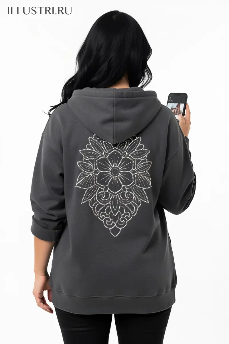 Визуализация Мандала с цветком