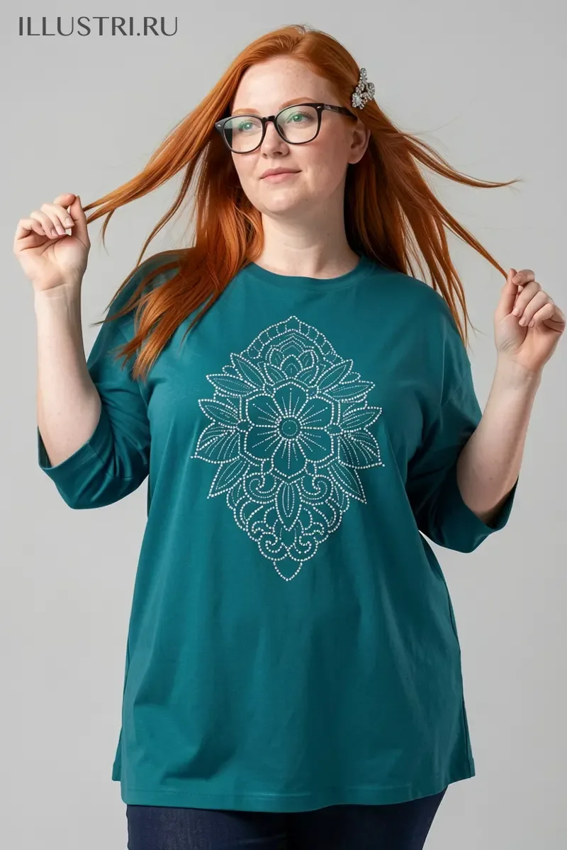 Визуализация Мандала с цветком