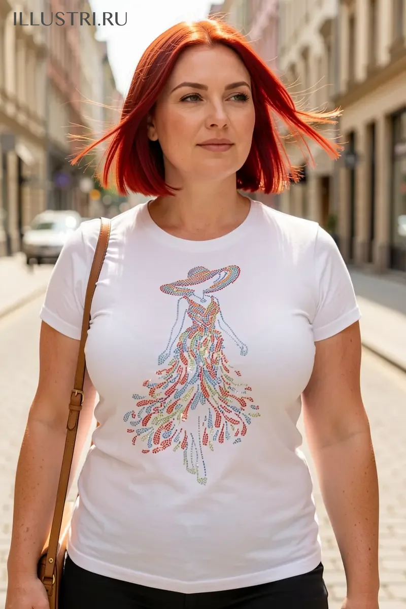Визуализация Девушка в платье