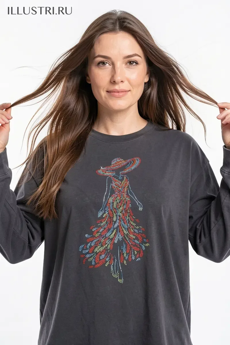 Визуализация Девушка в платье