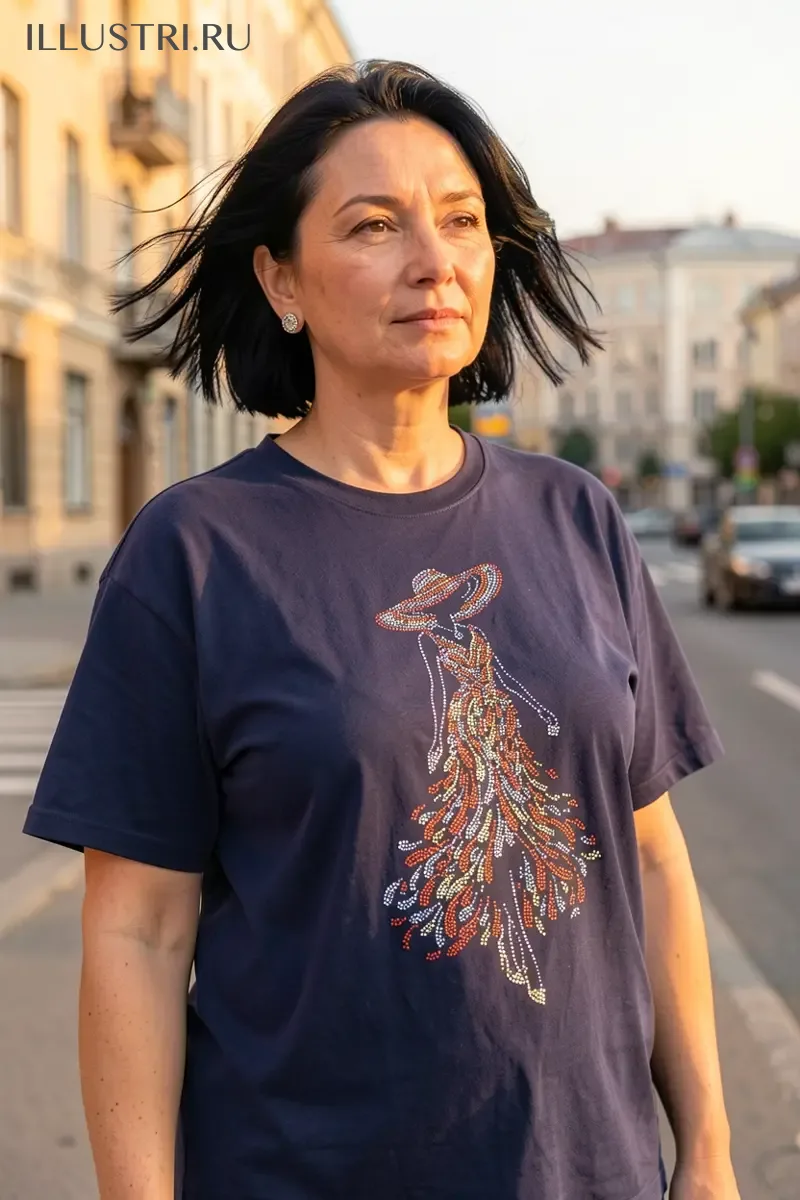 Визуализация Девушка в платье