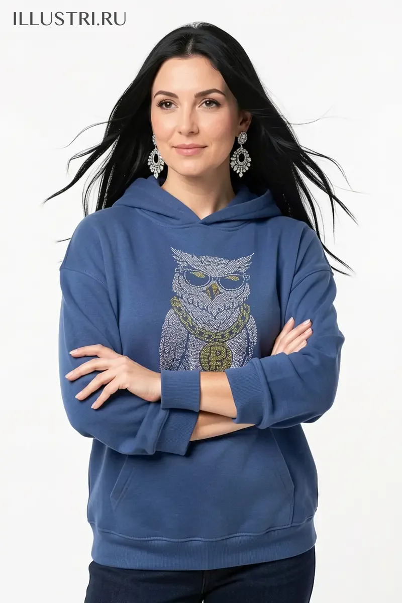 Визуализация Крутой филин с рублём