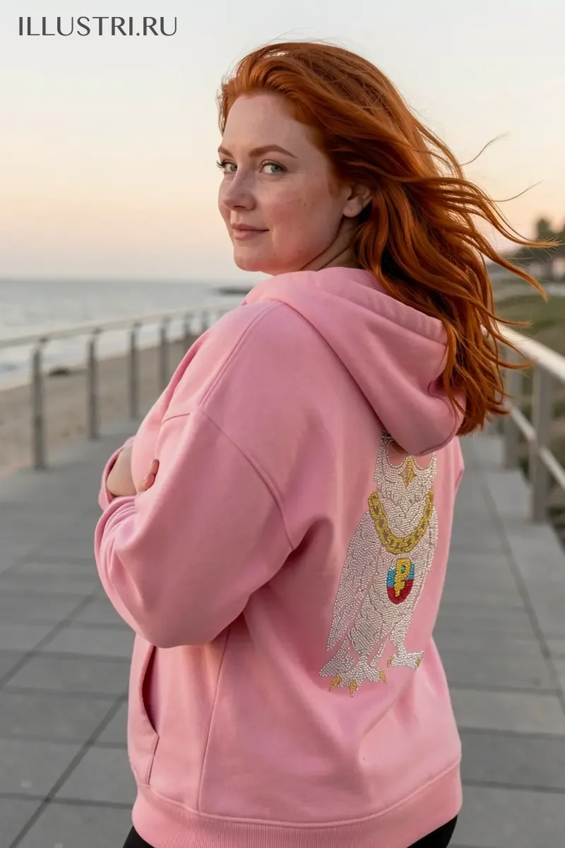 Визуализация Крутой филин с рублём триколор