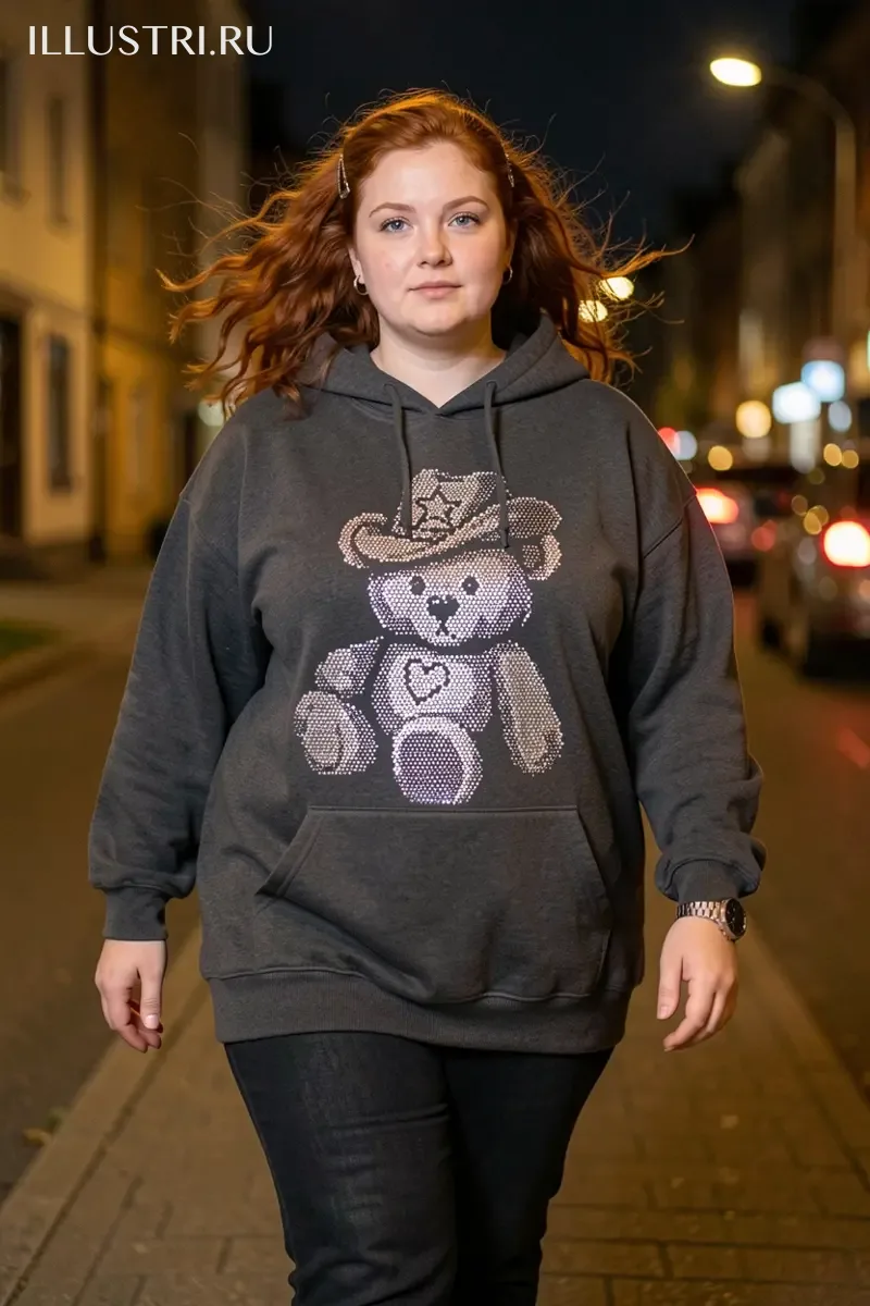 Визуализация Медвежонок в ковбойской шляпе