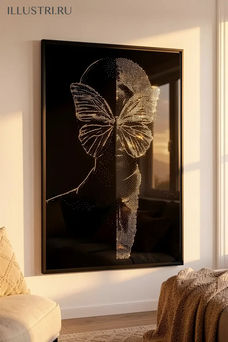 Визуализация Девушка-бабочка