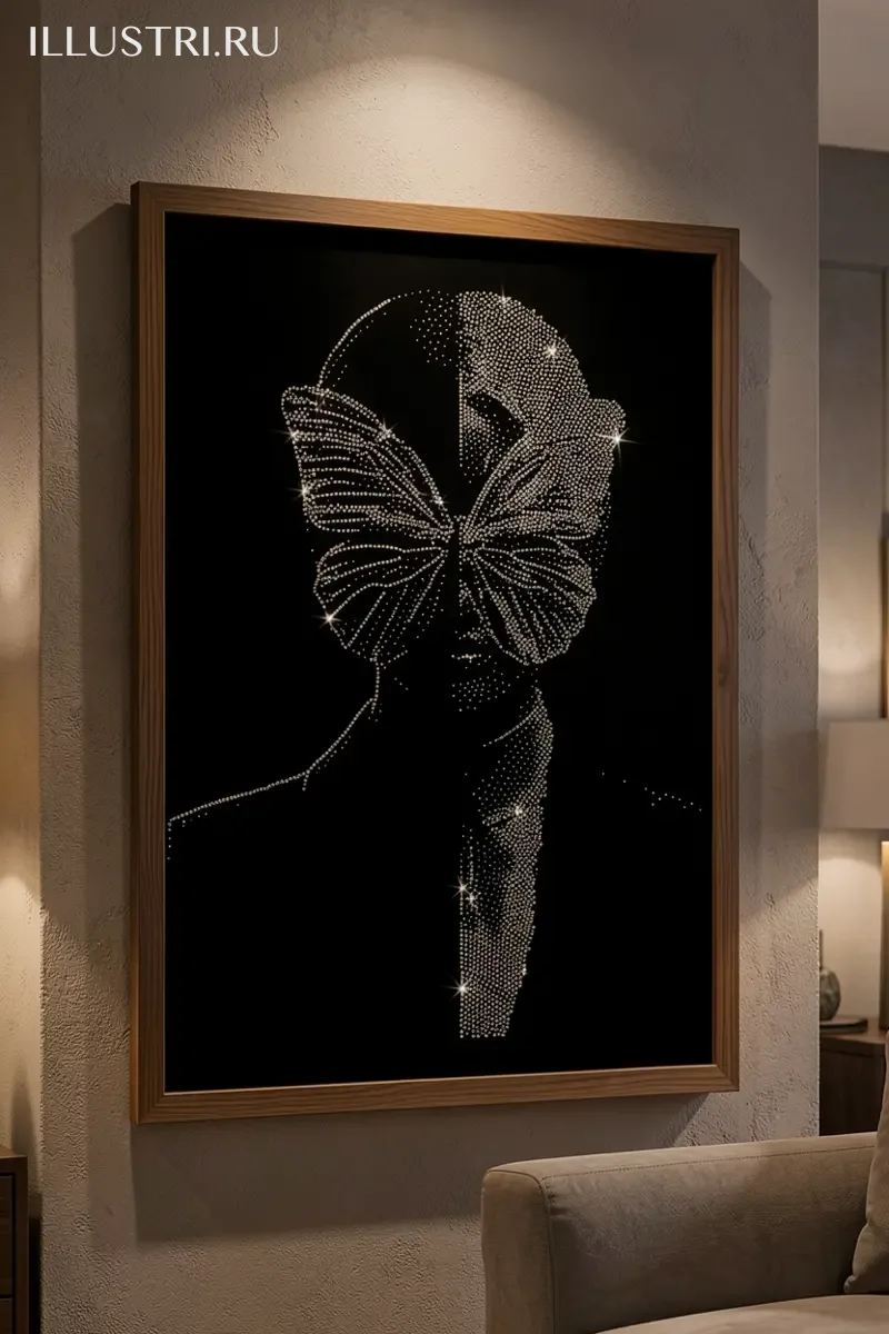 Визуализация Девушка-бабочка