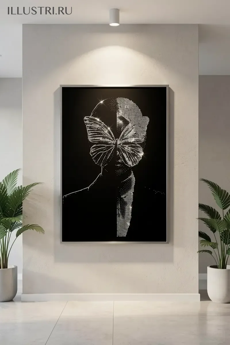 Визуализация Девушка-бабочка