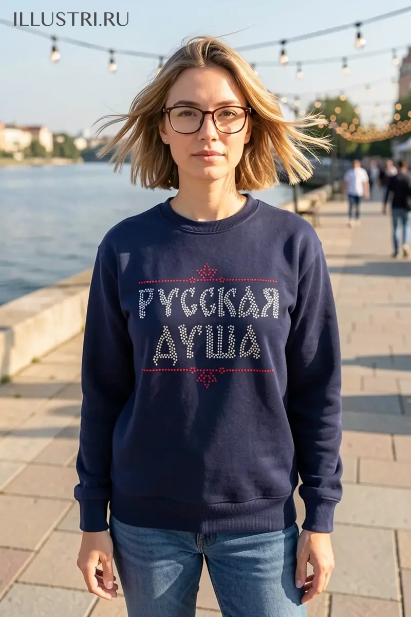Визуализация Русская душа (надпись)