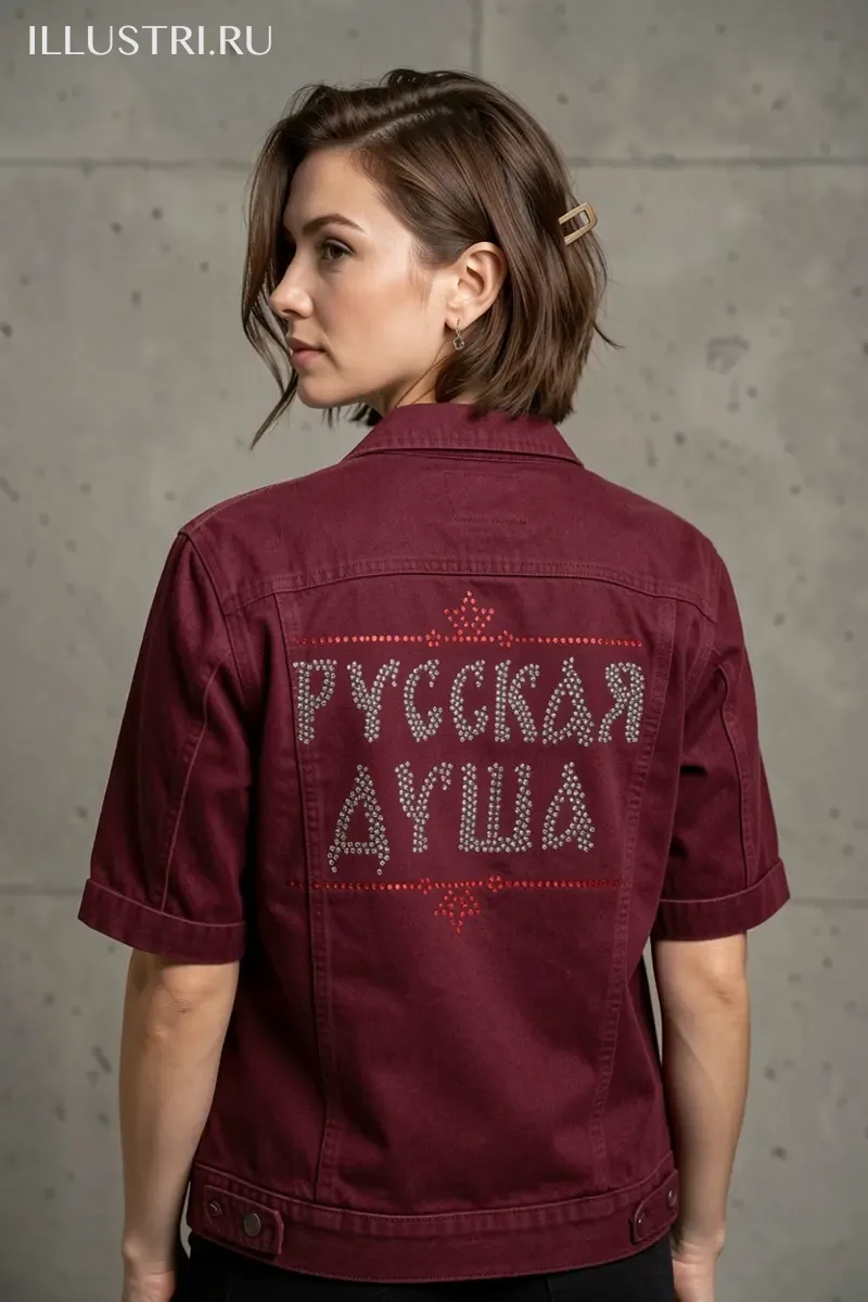 Визуализация Русская душа (надпись)