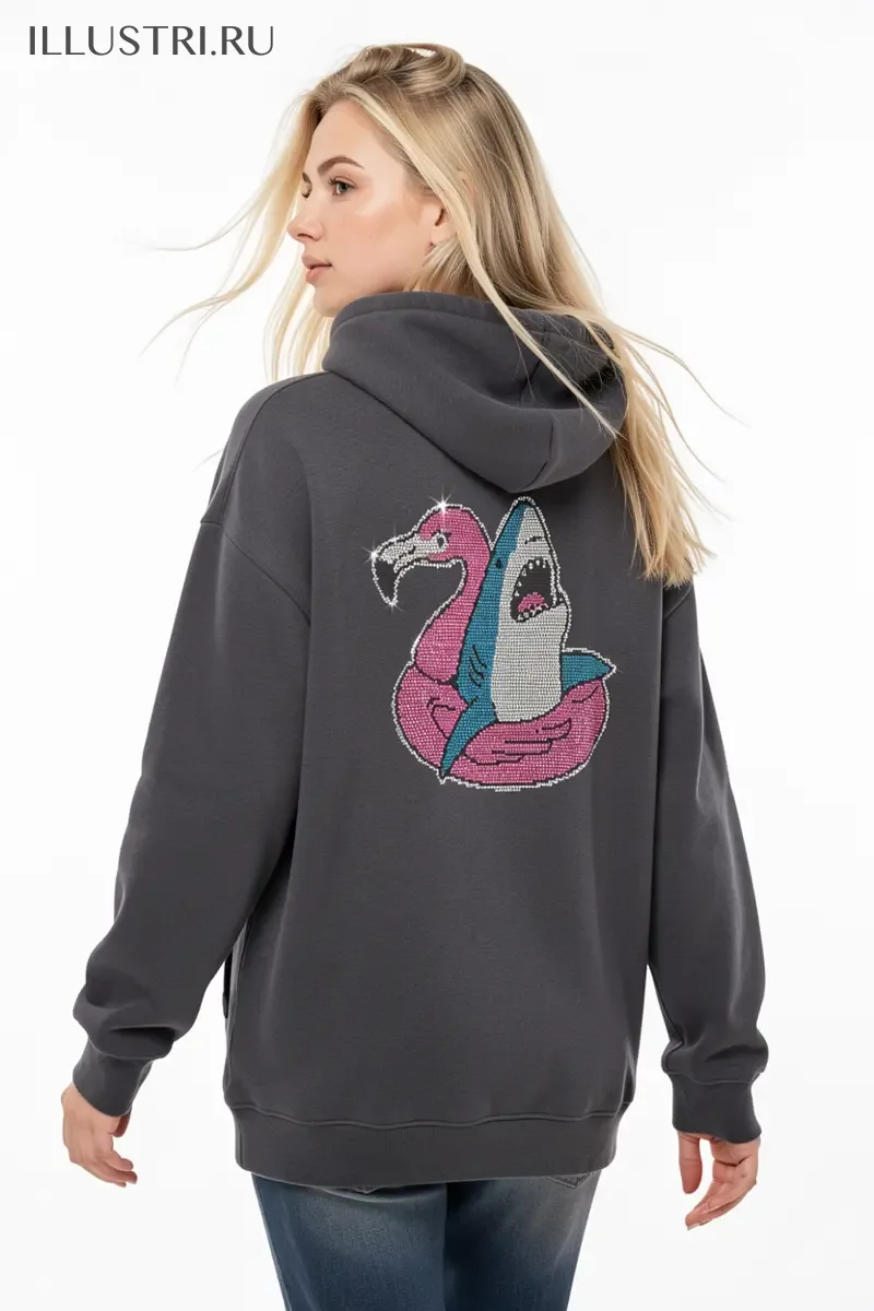 Визуализация Акула в круге-фламинго