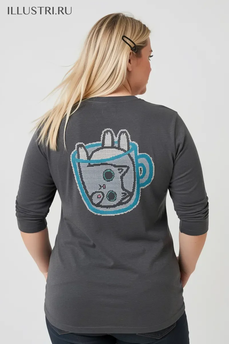 Визуализация Котик в кружке