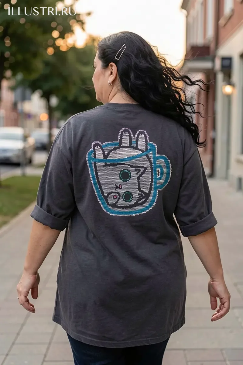 Визуализация Котик в кружке