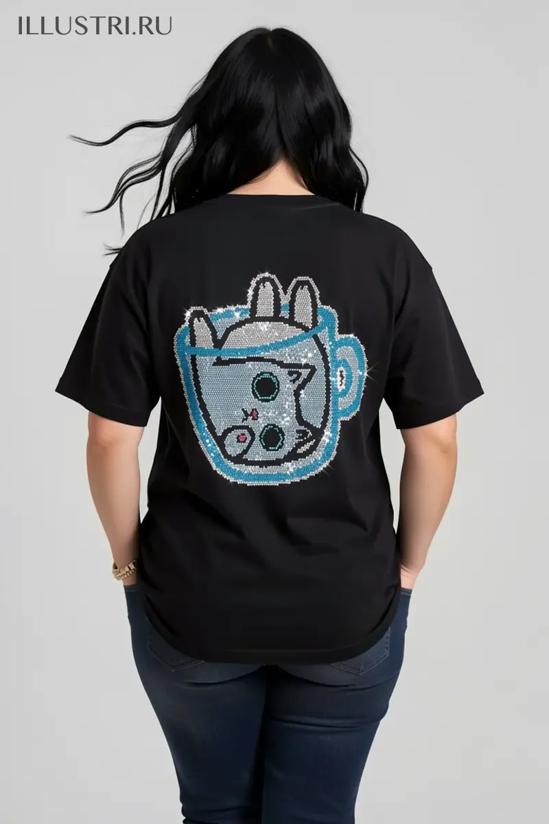 Визуализация Котик в кружке