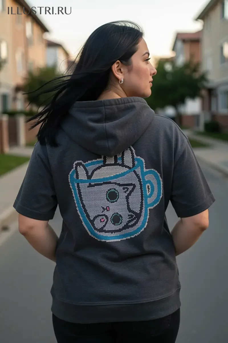 Визуализация Котик в кружке