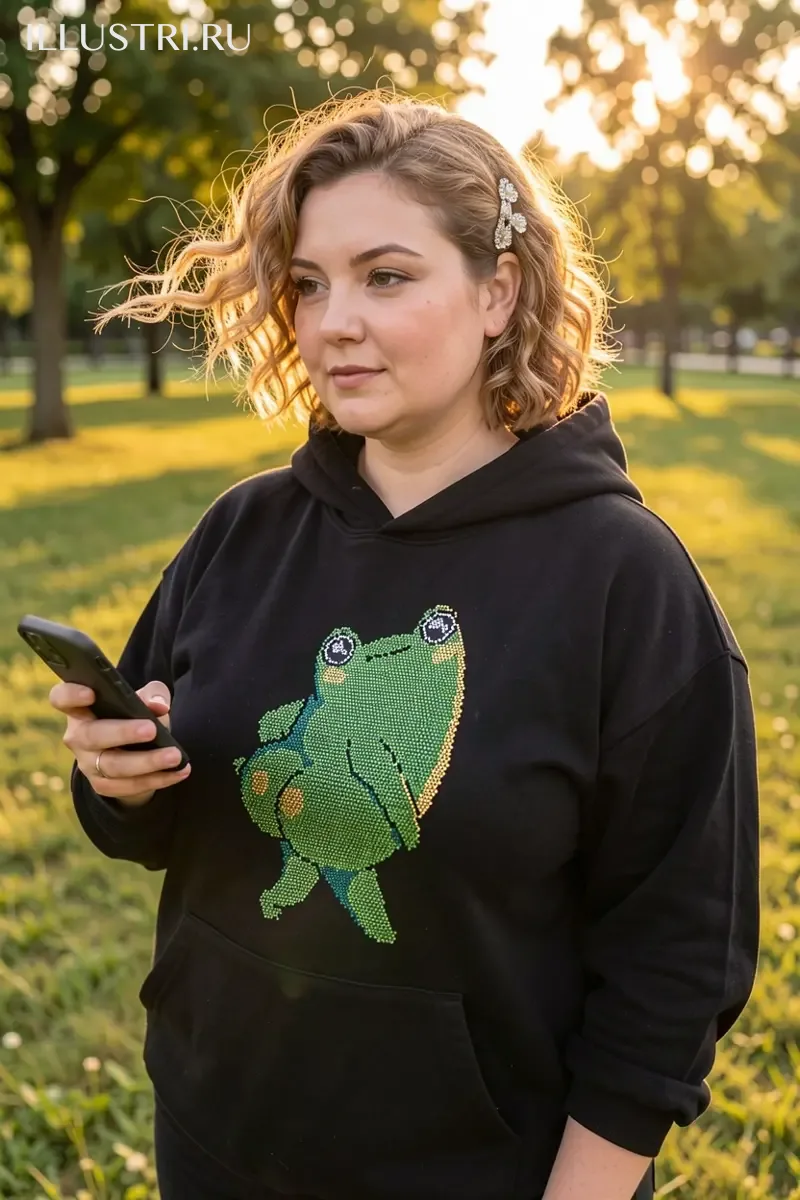 Визуализация Лягушка с попкой