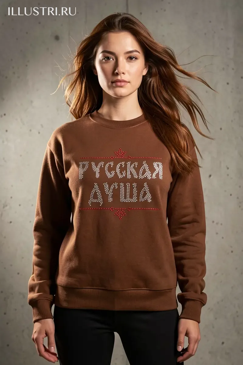 Визуализация Русская душа (надпись)